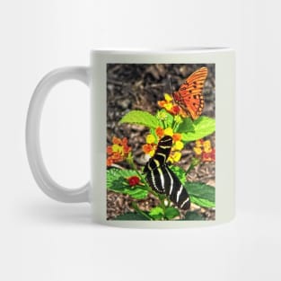 Butterflies - Monarch Butterfly and Zebra Butterfly Mug